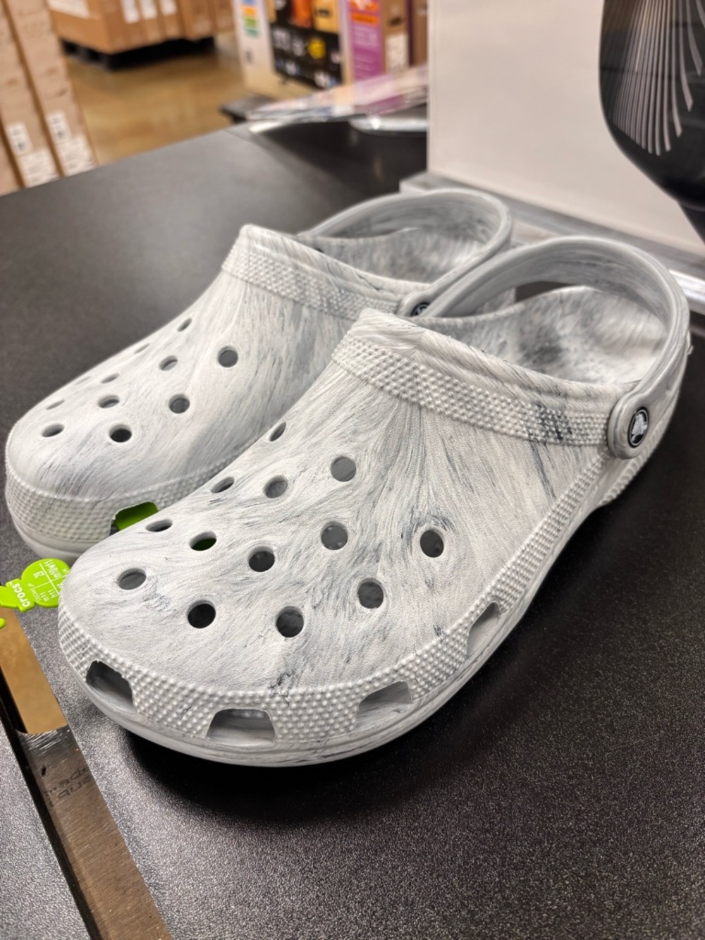 Brand new Unisex Crocs Classic Waterproof Marble Clog Shoes Size: m11